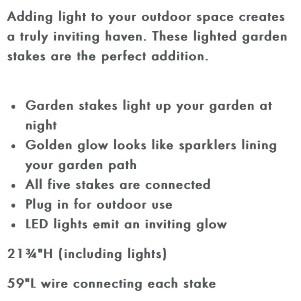 New Wind & Weather Starburst Garden Light Set 5 Pc LED Fairy Wedding Landscape - Picture 4 of 9